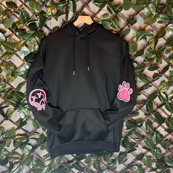 Scene SHEIN Emo Bunny Graphic Hoodie - Picture 2 of 3